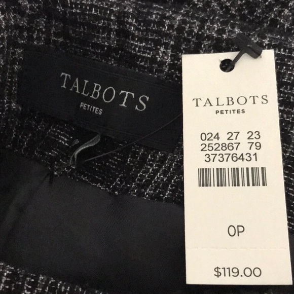 Boucle Plaid Talbots High Waist Straight Wide Leg Wool Pants - Picture 8 of 8